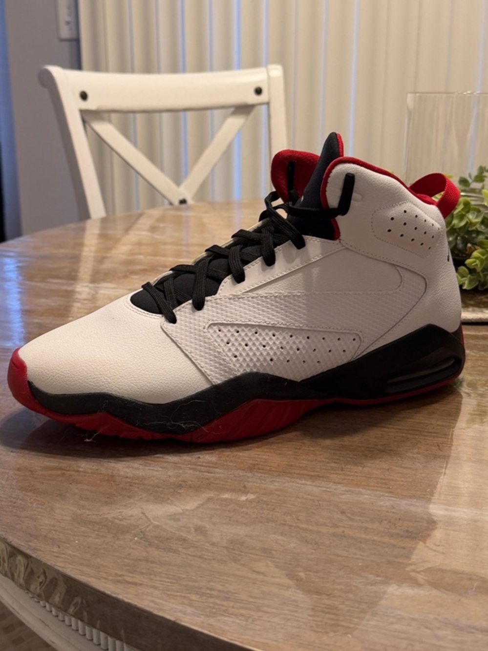 Jordan Lift Off White Black and Red High-Top Sneakers men’s size 14